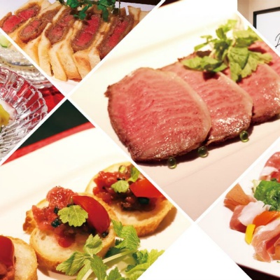■仙台牛ローストビーフ
■牛肉のタリアータ 
■ビーフカツレツ　サラダ添え